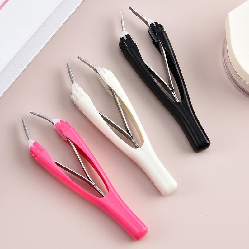 Eyebrow Tweezer Automatic Retratable Face Hair Beard Removal Stainless Steel Anti Rust Beauty Hair Puller Makeup Tool