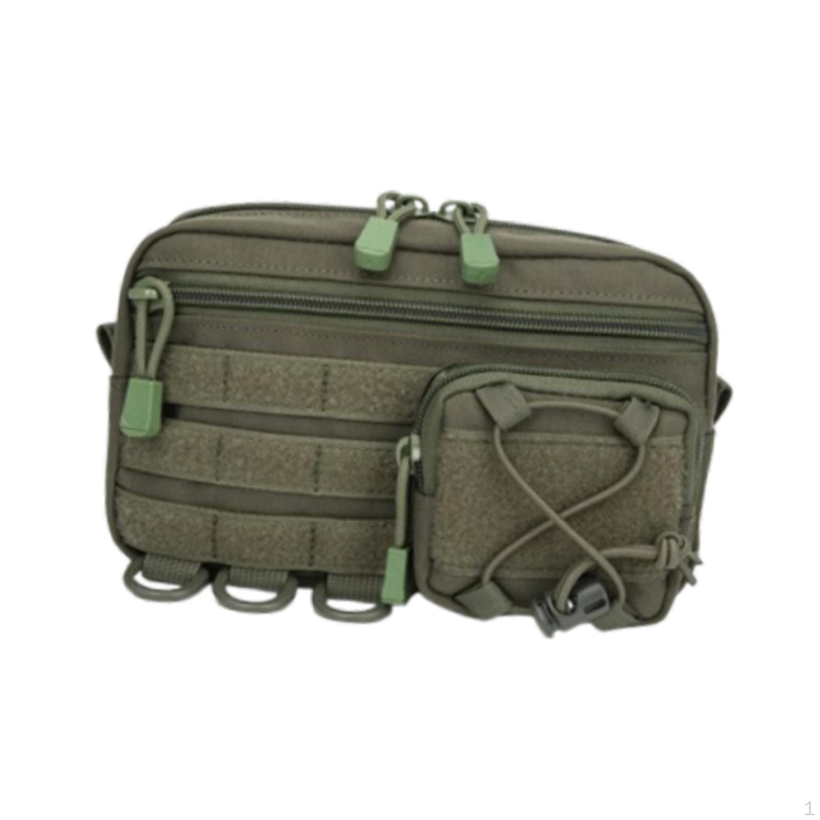 

Сумка на пояс из полиэстера большой емкости, удобная для переноски и хранения инструментов, многоцелевая для бега и путешествий зелёный