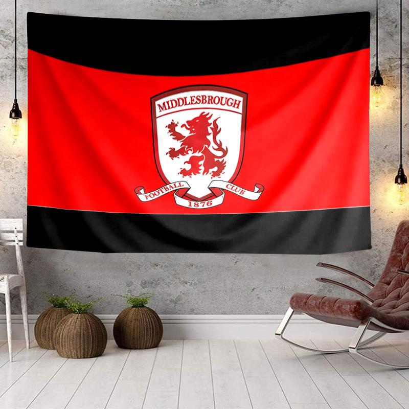 Football Club Middlesbrough Tapestry, Unique Design Tapestry, Wall Decor for Bedroom,Livingroom, Playroom,Heartwarming Fan Holiday Gifts