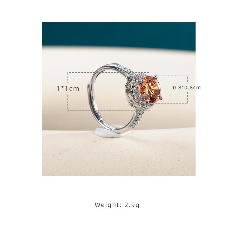 BELLA BOX Fashion Ring With Round Shape Stone Women Wedding Bridal Rings Gorgeous Party Ring Mother’s Gift Female Jewelry