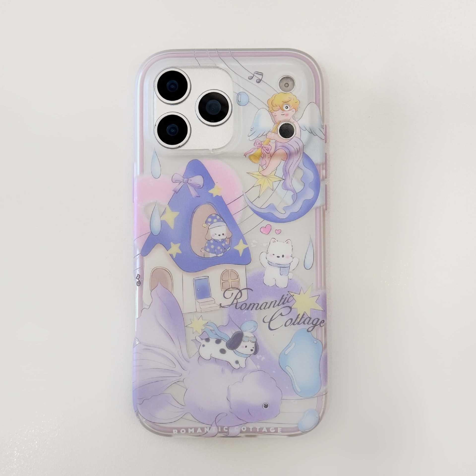 

Double-sided Cartoon Animal IMD Case for Apple iP17 Pro Max - Cute, Drop-proof, Compatible with 15/16. iPhone 17