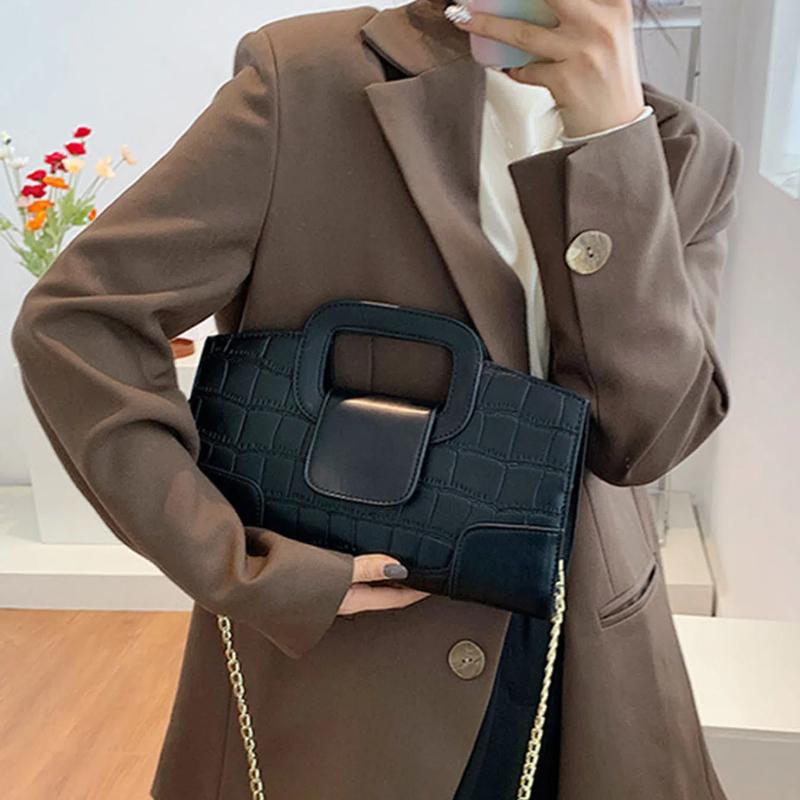 Trendige Ketten-Umhängetasche Damen Kleinserien-Design Baguette-Handtasche Vielseitig Ins Beliebt Mini-Quadratische Tasche Handheld