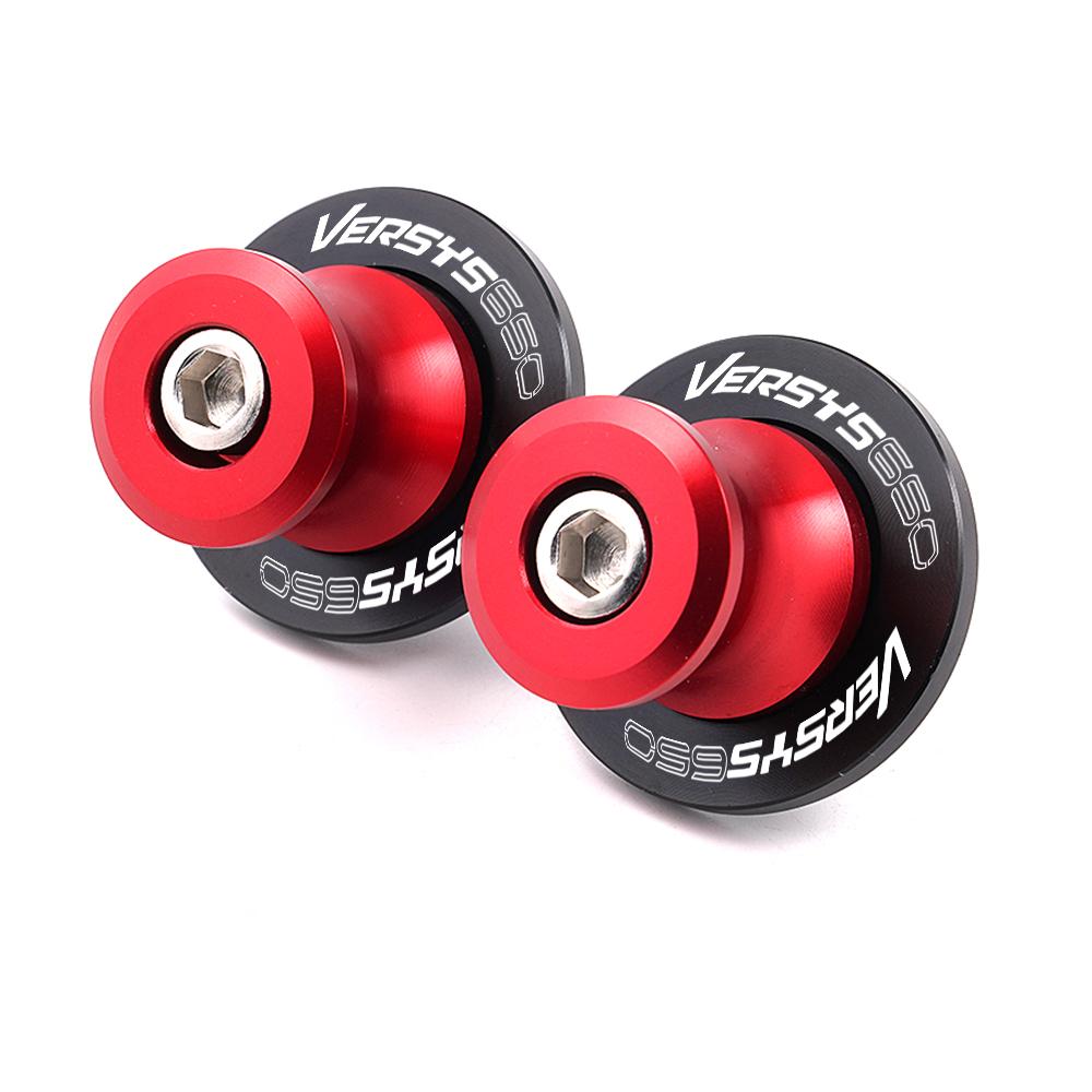 Logo For Kawasaki Versys650 VERSYS 650 2015 2016-  2022 Motorcycle Accessories M8 Swingarm Spools Slider Stand Screw
