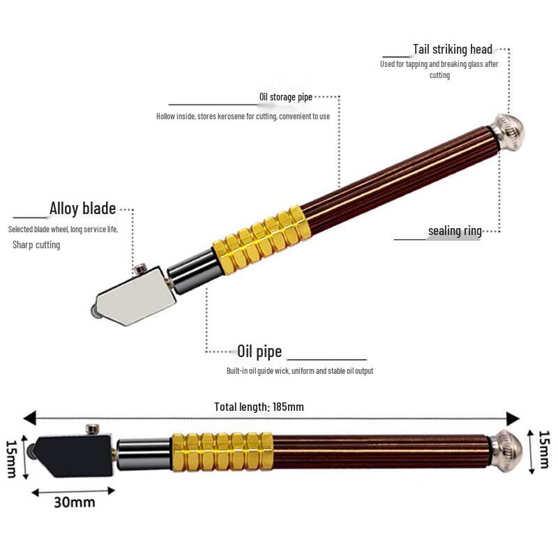 Handheld Multifunctional Glass and Tile Cutter