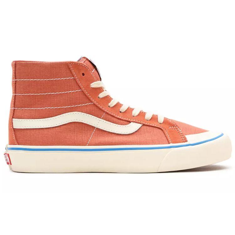 Vans Sk8 138 Decon Sf Retro Casual Lightweight Breathable High-Top Skate Shoes Unisex Sneakers Orange VN0A3MV14UH