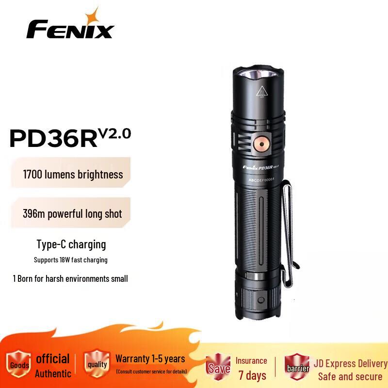Fenix PD36R V2.0 Rechargeable Flashlight