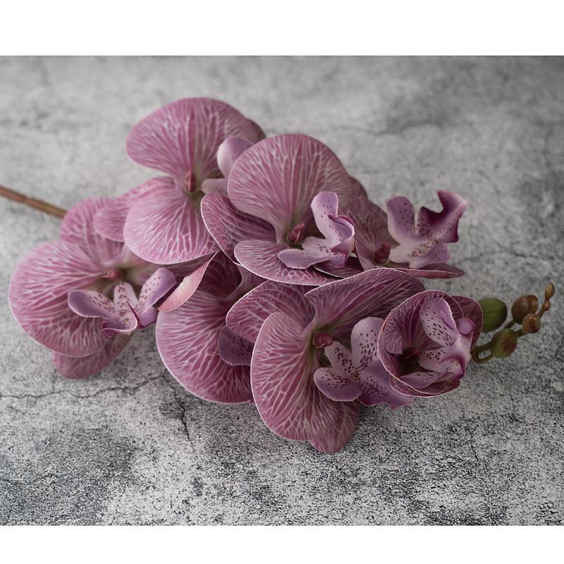 

Искусственный цветок бабочка орхидея маленькая 7-головая настольная поддельная цветочная декорация отель цветок подвеска текстура бабочка орхидея