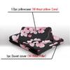 3D Digital Printing Black Plum Blossom, Home Textile Bedding Bed Sheet Quilt Cover Three-Piece Set