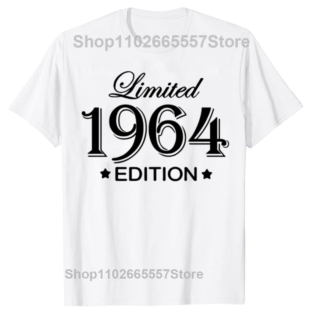 Funny 60th Birthday T Shirts Legends Were Born in 1964 Summer Graphic Cotton Vintage 60 Years Old Short Sleeve T-shirt Men