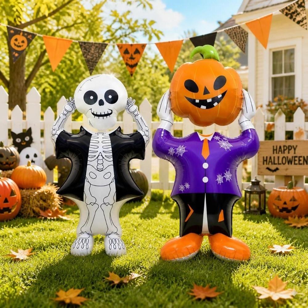 Skull Design Vertical Balloon Vertical Shape Halloween Balloon Halloween Party