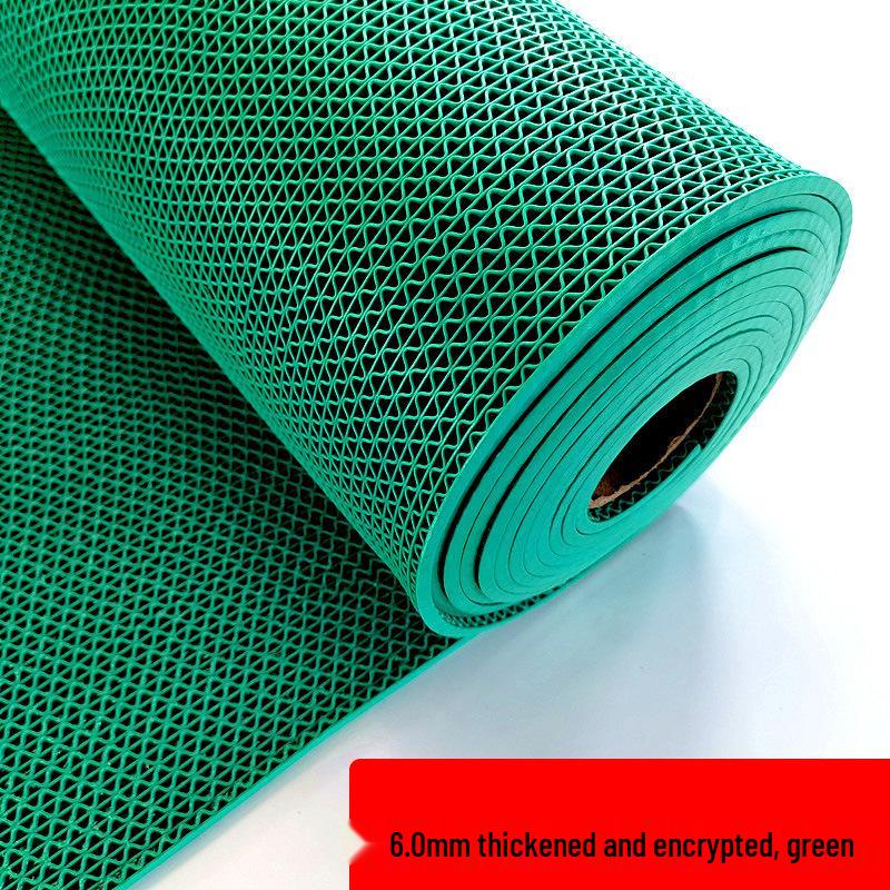Thickened Non-Slip Hollow Plastic Floor Mat - Waterproof for Outdoor, Bathroom, Shower & Entryway