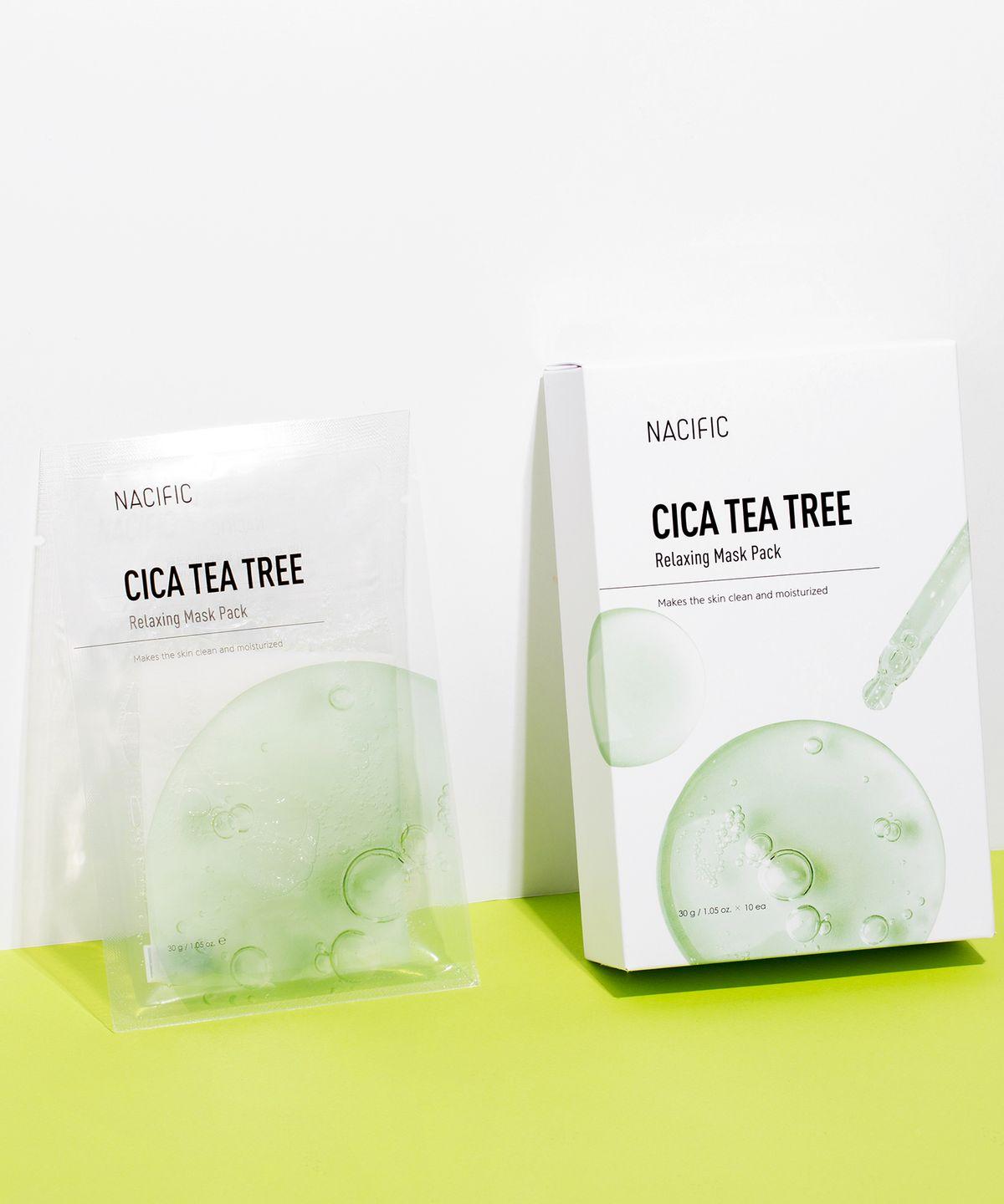 Набор расслабляющих масок Cica Tea Tree (10 листов)