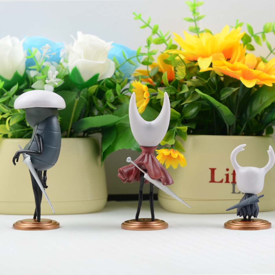 3pcs Hollow Knght Figure Anime Silksong Game The Knight Hornet/Seth Collectible PVC Model Doll Toys Christmas Halloween Gift