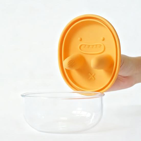 Yousheng Leak-Proof Snack Box with Silicone Cover Portable Finger Guard Design No-Mess Lunch Container Cookie Storage Tool