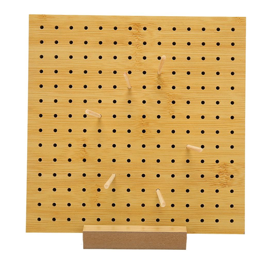 Virkblockbräda med 6 stift, 3 mm håldiameter, Tetragonum, trävirkblock för nybörjarmammor, S