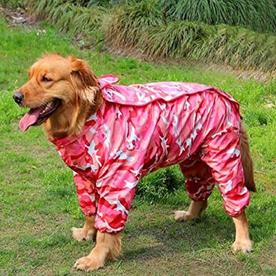 Grote hond camouflage hele hoes regenjas voor grote hond Satsuma honden waterdichte kleding met vier poten