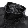 FAPAI Men's Autumn Genuine Leather Lapel Zipper Jacket