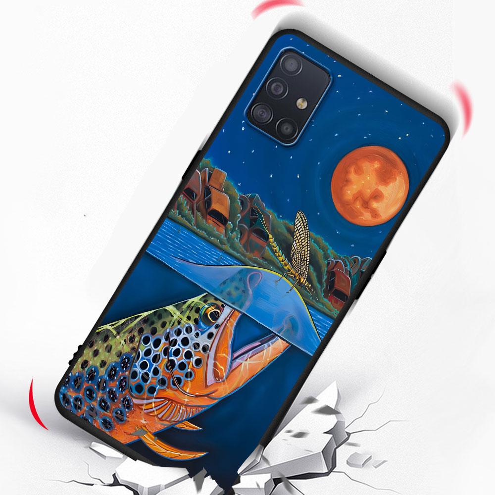 Trout Fish Fishing Case for Samsung Galaxy A51 A53 A54 A31 A52 A12 A13 A21s A22 A32 A11 A22 A33 A41 A52s A73 A14 TPU Phone Cover