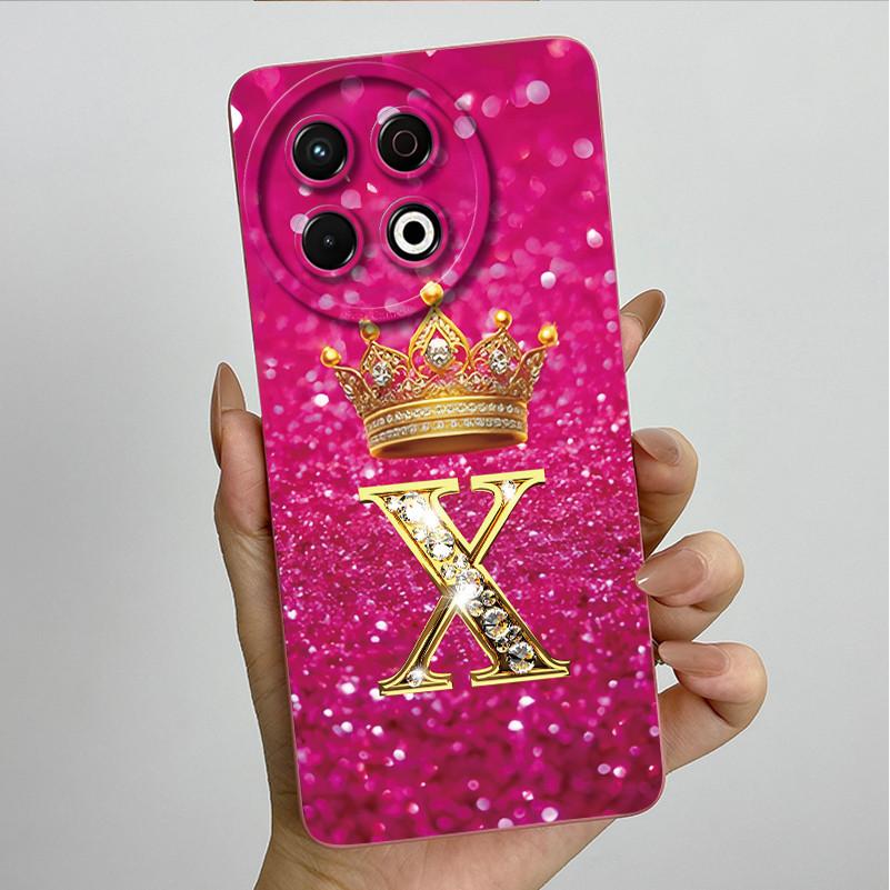 For Tecno Spark 30 Pro 4G KL7 Case Crown Letters Camera Protection Shockproof Anti-Fingerprint Cover For Tecno Spark30 Pro Coque