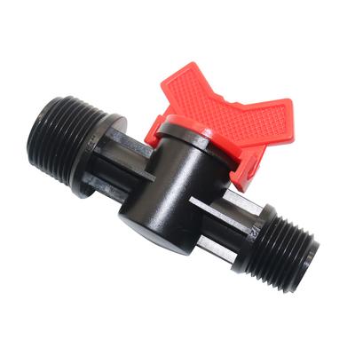 1/2 3/4 à 1/2 3/4" Robinet de Jardin 2 Voies Vanne d'Eau d'Irrigation Interrupteur de Tuyau Vanne de Contrôle de Débit Pour Raccords de Tube G1/2 G3/4 5 Pièces