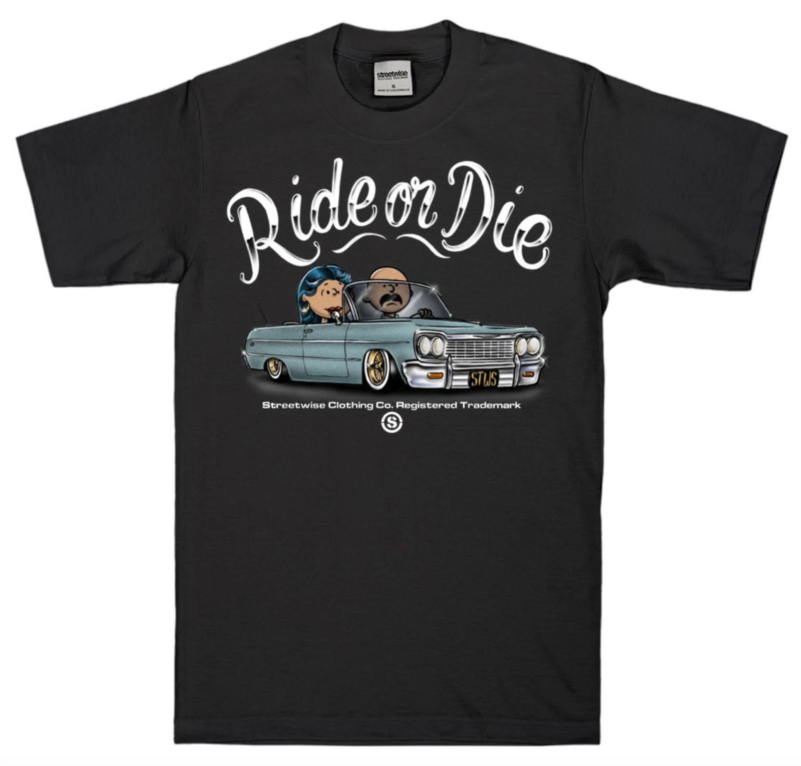 streetwise Ranfla Graphic T-Shirt Black & White M-5XL M