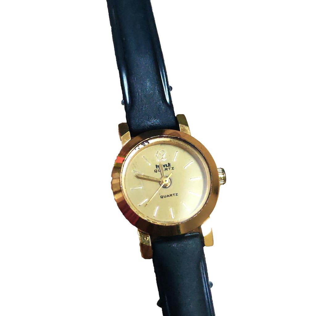 @ Analog Black Dial Black Band Leather Watch For Women Zr-1874-60%Off