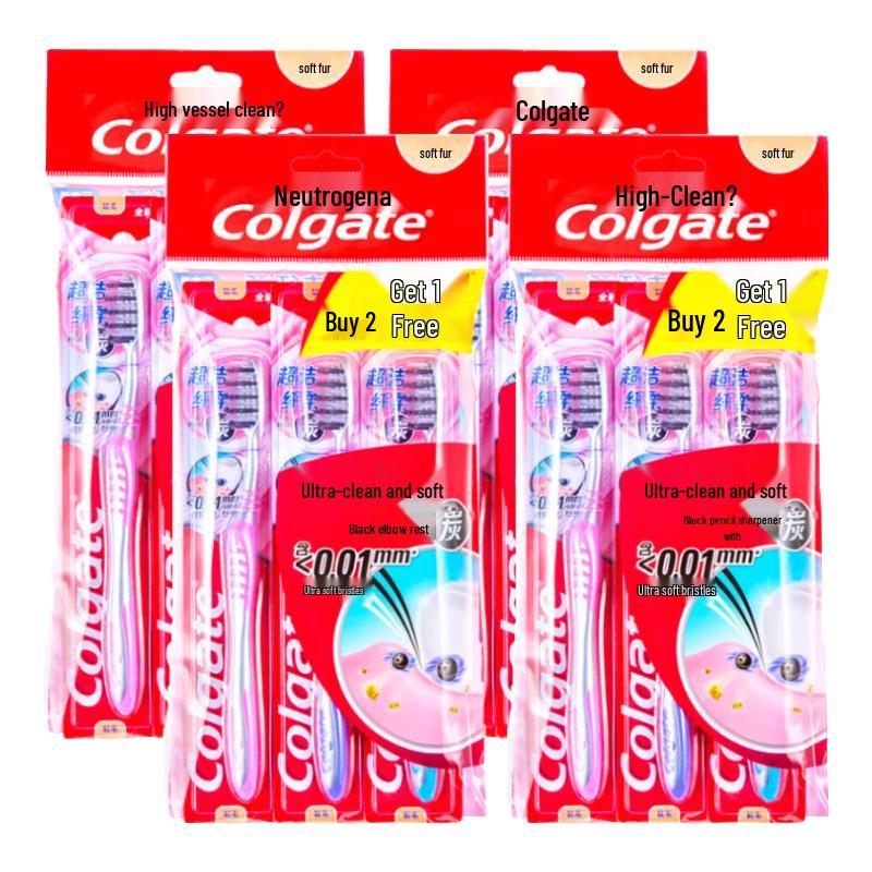 

Colgate Super Clean Slim Adult Soft Toothbrushes, 12-Pack