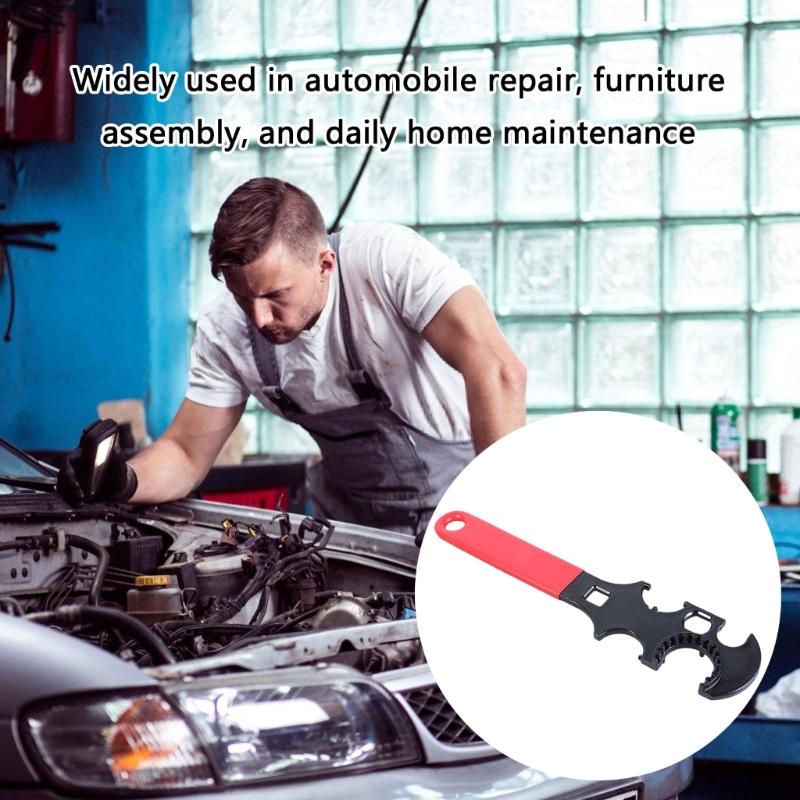 Sturdy Carbon Steel Adjustable Wrench for Home Use Automotive Repairs and Functional Nut and Bolt Adjustments