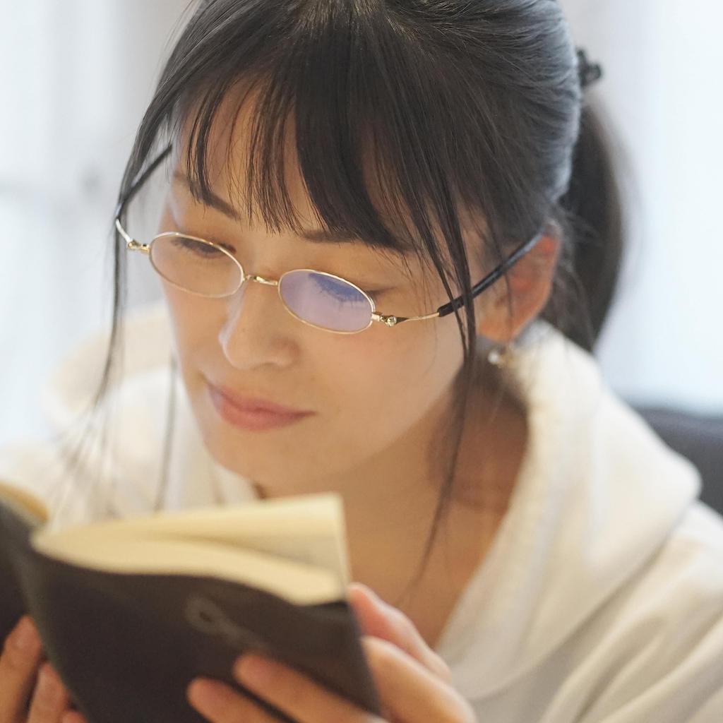 Thin Reading Oval Designed by a Sabae Blue Light UV [SHIORI] Glasses, Shape, Manufacturer, Cut, Cut, Stylish, Wine, SI-03-3 +2.50
