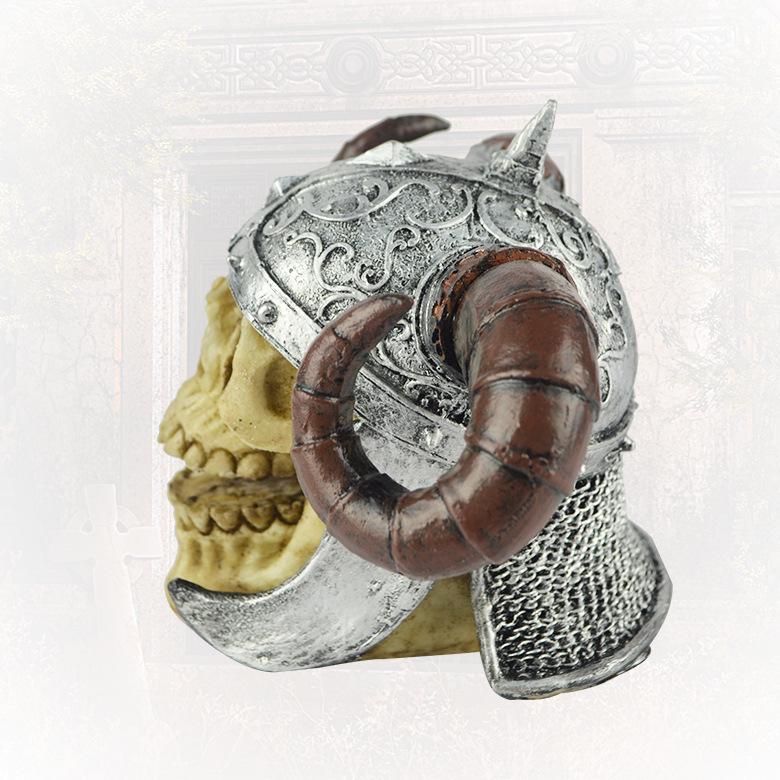 Halloween KTV & Escape Room Skull Decor: Big Horned Skull Props