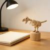 Wooden Finger Puppet Toy Cartoon Mini Desktop Movable Elephant Tiger Dog Puppet Figurine for DIY Crafts Home Party Decoration