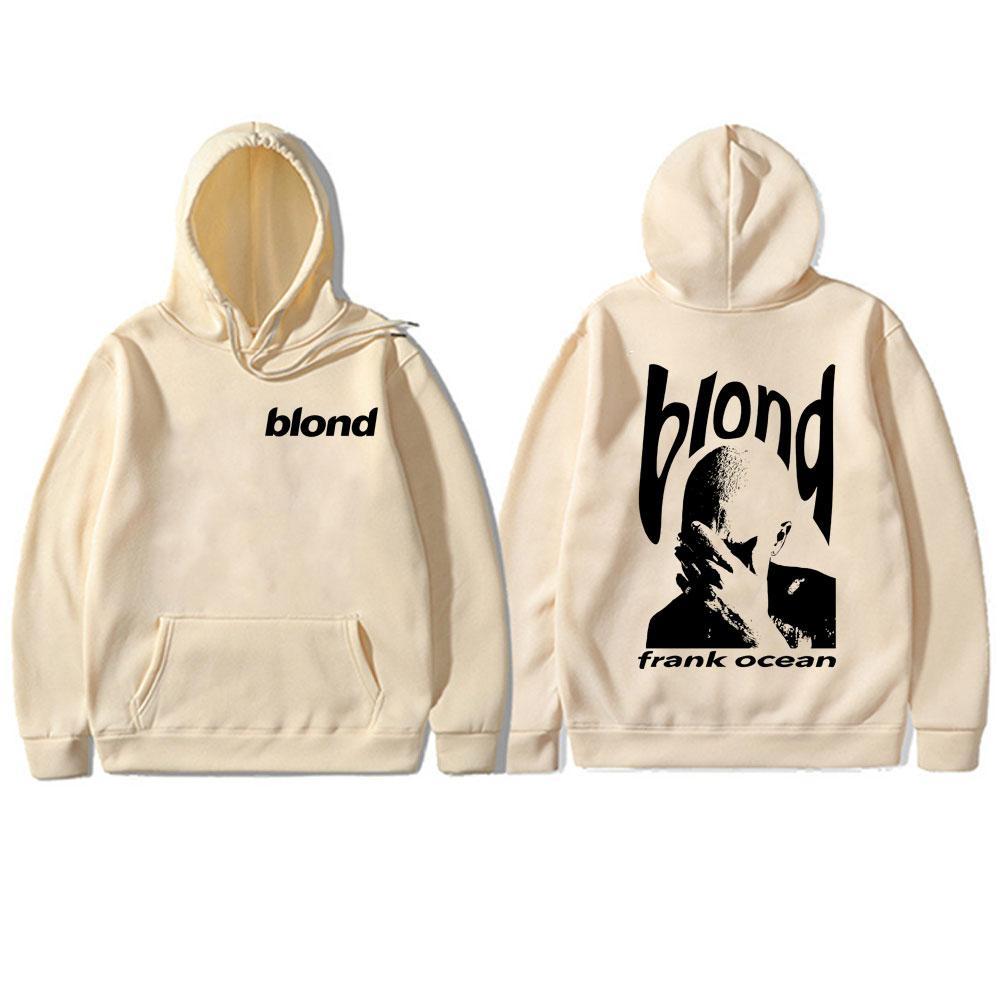Frank Hip Hop Oversized Hoodie Ocean Vintage Sweatshirt Male Blond Fashion Popular Music Singer R&B Hoodies Man Casual Pullover
