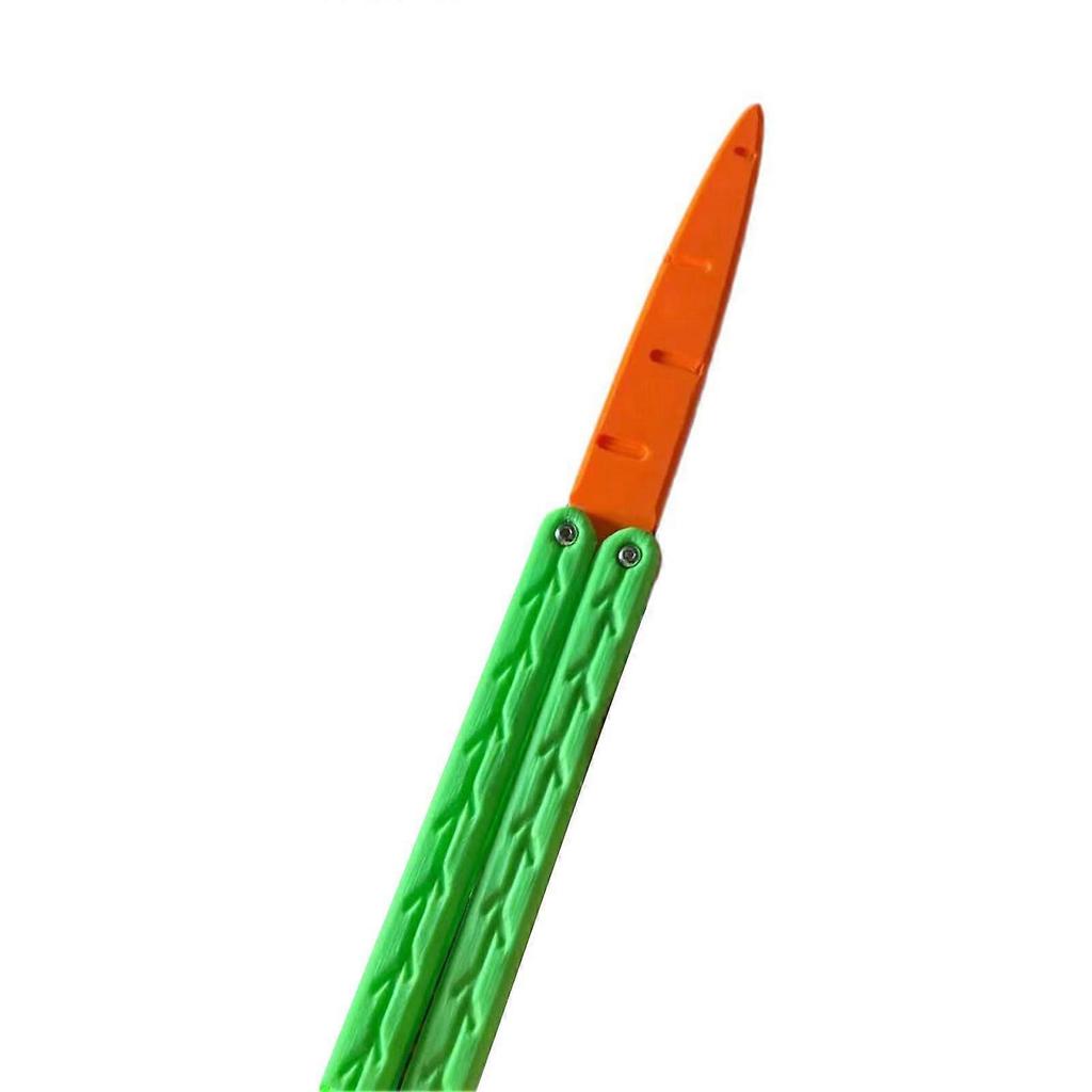 Carrot Knife Foldable Cute Stress Relief Portable High Safety Durable Plastic 3D Printing Knife Toy for Family Game Party