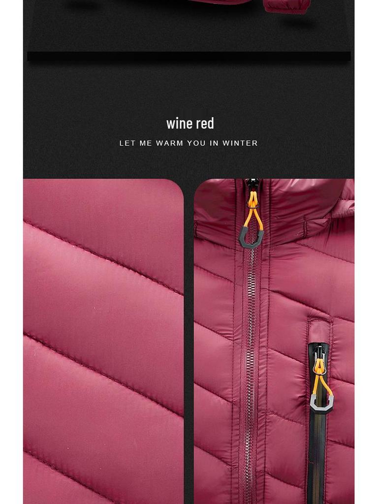 Pánská lehká bavlněná bunda s odnímatelnou kapucí - kolekce podzim/zima 2025