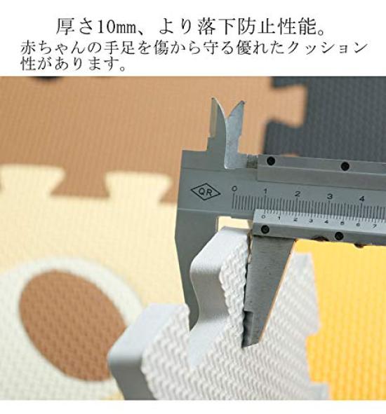 [HB.YE] Interlocking Mat for Children, Crawling Mat, Baby Mat with Numbers and Animals, 1cm Thick, Waterproof, Safe, Non-Toxic, Nap Mat, Birthday,