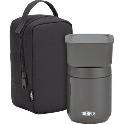 Thermos Vacuum Insulated Soup Lunch Set 400ml Dark Gray JarContainer JEE-800 DGY