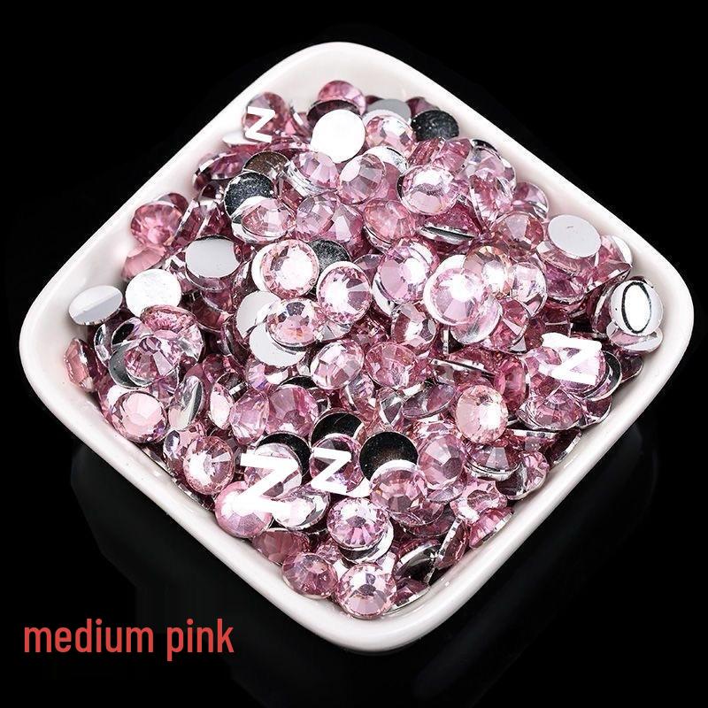 2-6mm Round Flatback Resin Rhinestones for DIY Phone Cases & Nail Art - Imitation Austrian Design
