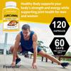 Curcumin Capsules Turmeric Extract with High Absorption Rate Maintain Joint Health120 Capsules of Dietary Supplement