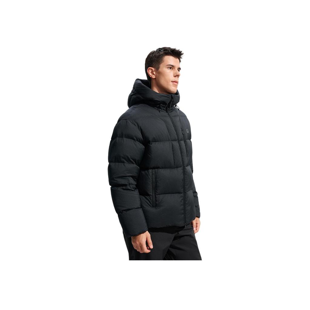 FILA Fitness Warm Comfortable Versatile Solid Color Simple Down Jacket Men Outerwear A51M541902F-BK