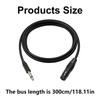 6.35mm (1/4inch) to 3Pin Cable Male to Female Balanced Shielded 3Pin to 6.35mm Cord Profesional Stereo Cable