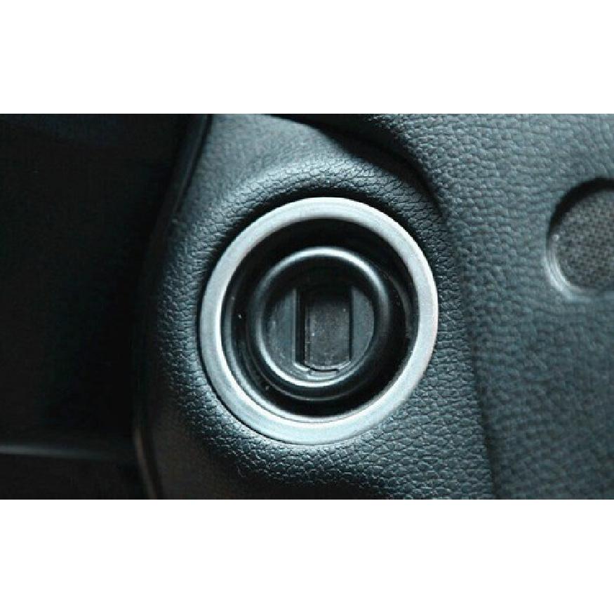 Engine Start Stop Ignition Button Ring For Benz C-Class 2007-14 Silver Titanium