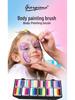 Giorgione 17-Piece Embossed Face & Body Paint Brush Set for Kids