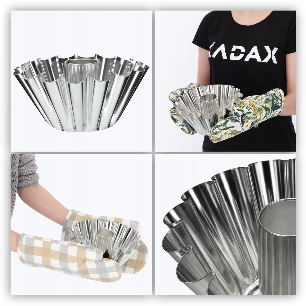 KADAX Bundt Pan with Chimney Sleeve Mold Sheet Metal Baking Tin 22cm