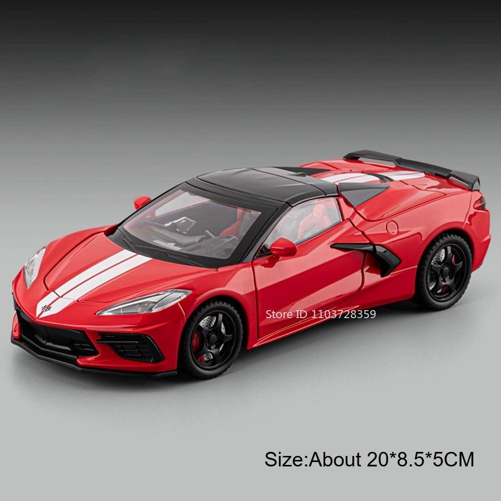 1:22 C8 993 Miniature Model Toy Supercars Alloy Diecast Doors Opened Exquisite Interior Pull Back Festival Gifts for Children