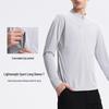 Di Jia Men's Half-Zip Quick-Dry Sports Top for Outdoor Training, Cycling, Running, and Fitness