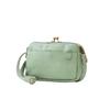 Natural Vintage Shoulder Bag with Wallet Function, Vintage Style, Self-Standing, Kiss Lock Closure, MGR, One Size