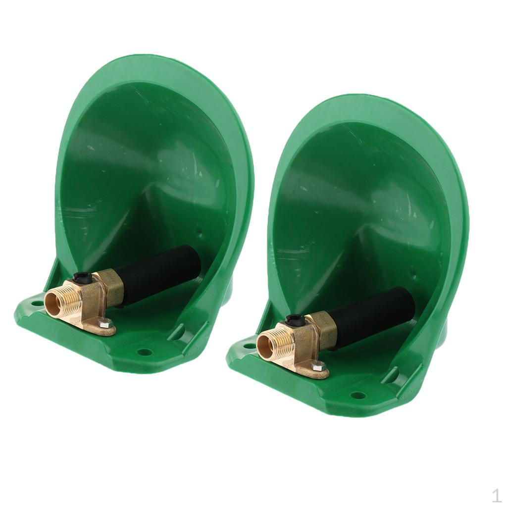 

2 Pieces Automatic Water Bowl with Metal , Pig
