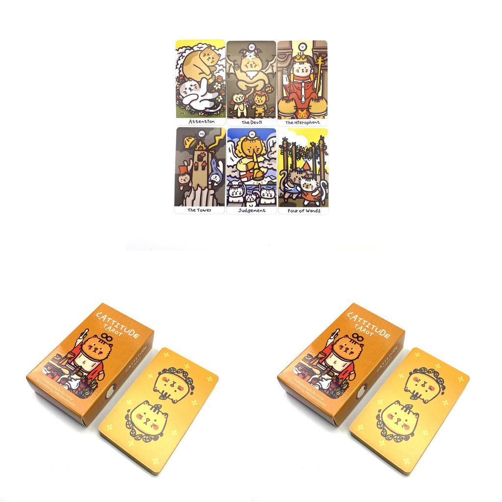 Cattitude Themed Tarot Card For Indoor Use And Enthusiasts