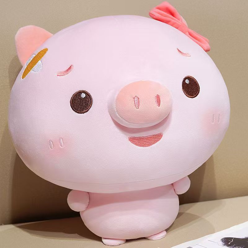 20/35cm Niedliche Kuku Schwein Plüschtier Kissen Weiche Hautfreundliche Rosa Schweinchen Stofftier Haus Sofa Schlafzimmer Dekoration Geburtstagsgeschenke 35cm