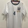 Maglia da Calcio Retrò Inghilterra Stile 2006 Lampard 18 Rooney 10 Gerrard 4 Misto Cotone Bianco Maglia da Calcio Uomo Donna Adulto